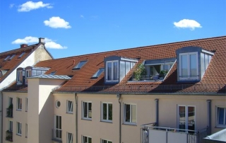 Dachgeschossausbau von sechs Mehrfamilienhäuser München, Mariahilfstrasse